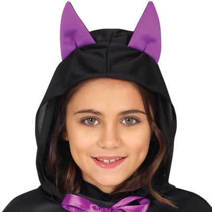 Poncho de Halloween Murciélagos Niña