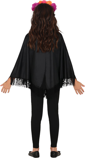 Día De Los Muertos Poncho Niña