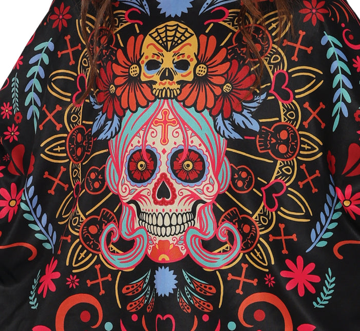 Día De Los Muertos Poncho Niña