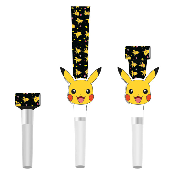 Pokemon Roller Lenguas Negro Amarillo 30cm 8pcs
