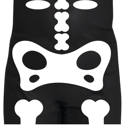 Disfraz Halloween Esqueleto Niño Blanco Negro