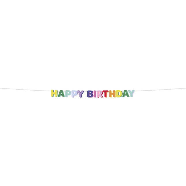 Guirnalda Letra Feliz Cumpleaños 1,7m