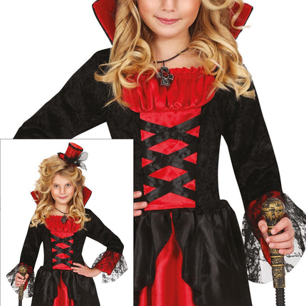 Vestido Halloween Niña Vampiro