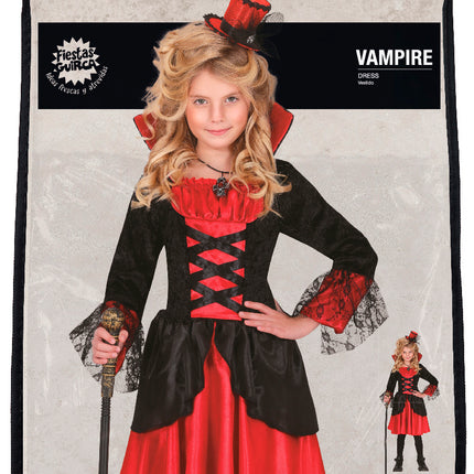 Vestido Halloween Niña Vampiro