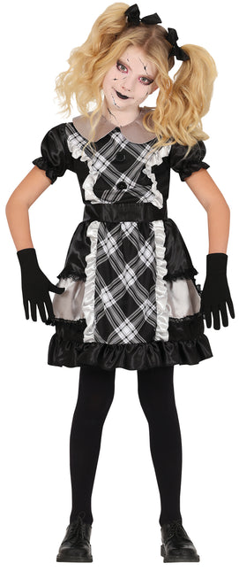 Muñeca de Porcelana Niña Vestida de Halloween
