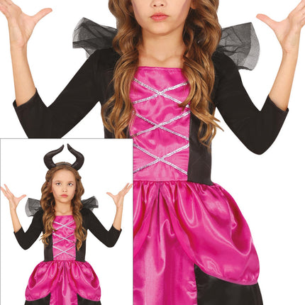 Vestido Halloween Hada Rosa Niña
