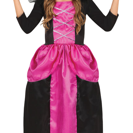 Vestido Halloween Hada Rosa Niña