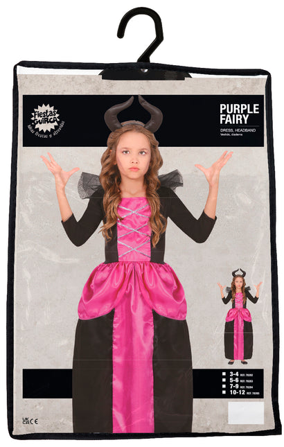 Vestido Halloween Hada Rosa Niña