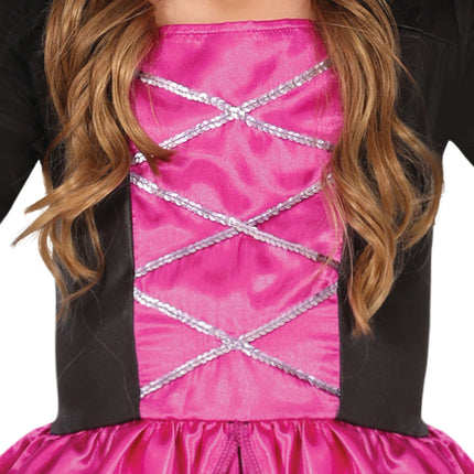 Vestido Halloween Hada Rosa Niña