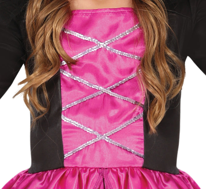 Vestido Halloween Hada Rosa Niña