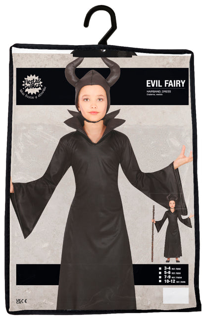 Vestido Halloween Niña Hada Enfadada