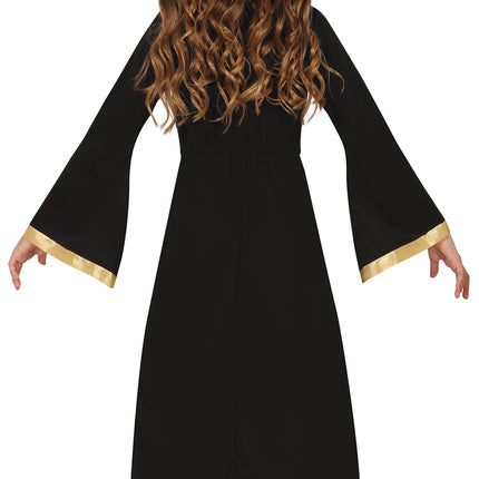 Vestido Halloween Morado Niña Reina