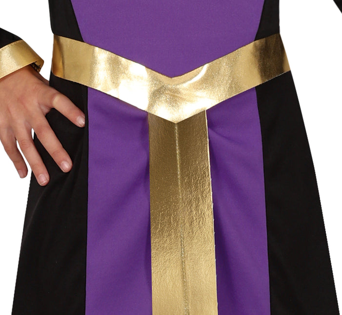 Vestido Halloween Morado Niña Reina