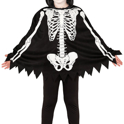 Disfraz Halloween Poncho Esqueleto Niño