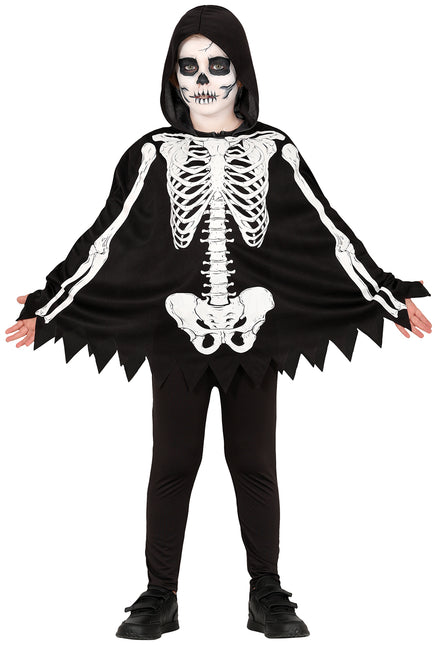 Disfraz Halloween Poncho Esqueleto Niño