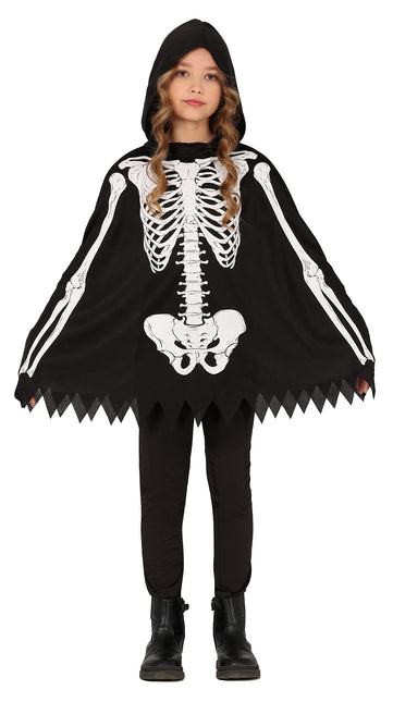 Disfraz Halloween Poncho Esqueleto Niño