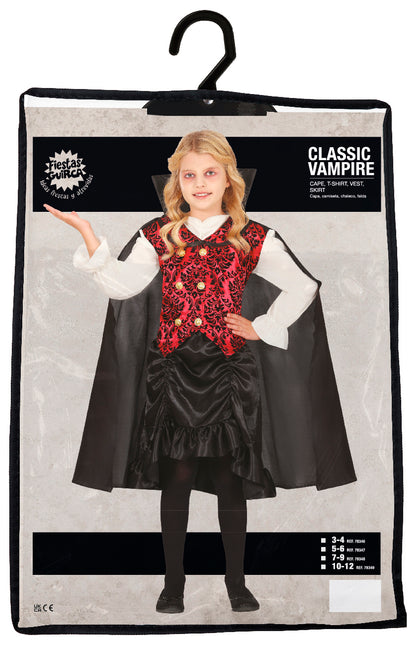 Disfraz Halloween Niña Vampiro