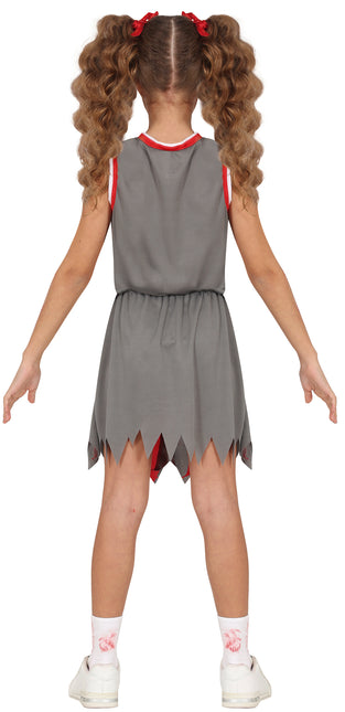Vestido Halloween Animadora Zombie Niña