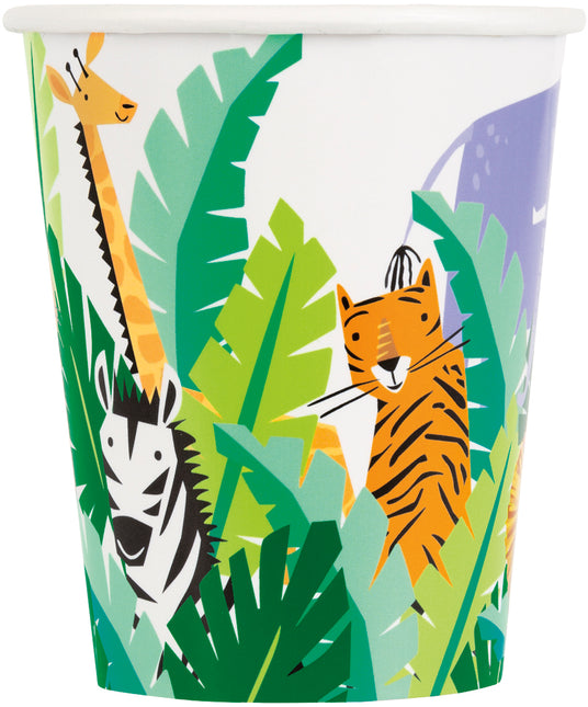Vasos de Papel Safari de Animales 9oz, 8ct