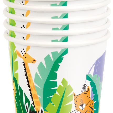 Vasos de Papel Safari de Animales 9oz, 8ct