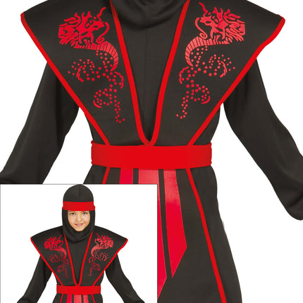 Traje Ninja Niño Sombra Roja