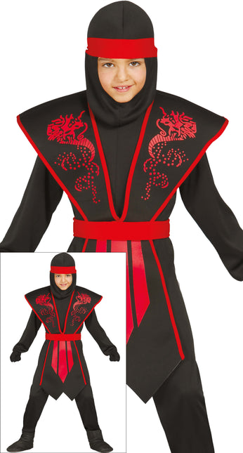 Traje Ninja Niño Sombra Roja