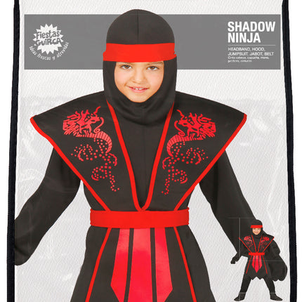 Traje Ninja Niño Sombra Roja