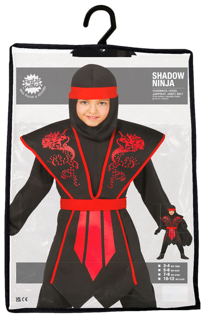 Traje Ninja Niño Sombra Roja