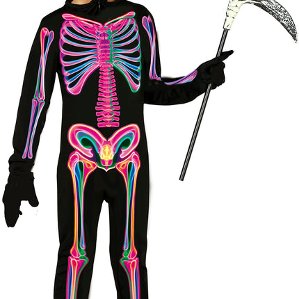 Disfraz Halloween Niño Esqueleto Neón