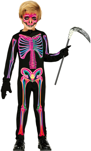 Disfraz Halloween Niño Esqueleto Neón