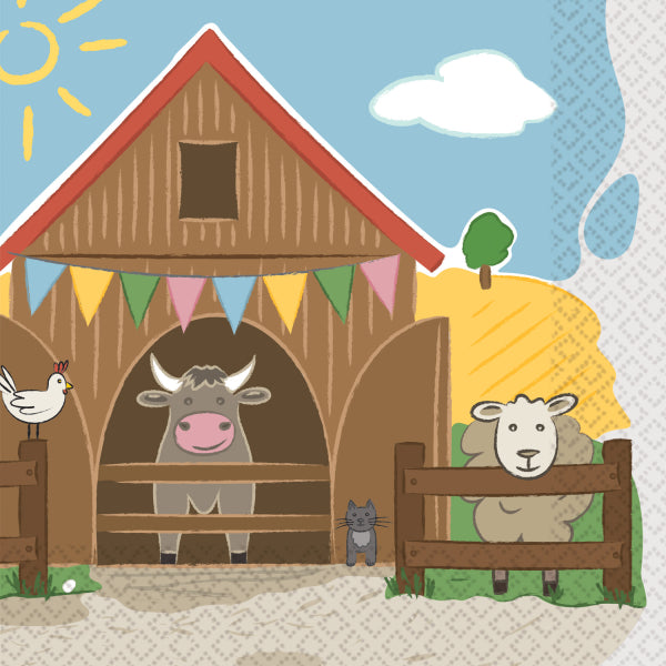 Servilletas Granja Papel 33cm 16ud