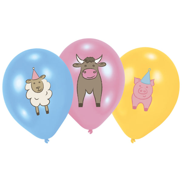 Globos de Granja 28cm 6pcs