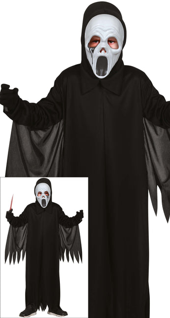 Disfraz Halloween Fantasma Negro Niño