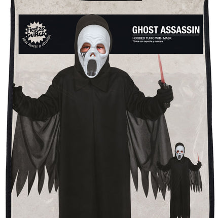 Disfraz Halloween Fantasma Negro Niño