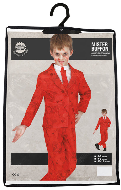 Disfraz de Halloween Rojo Niño