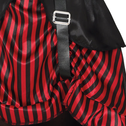Vestido Halloween Rojo Negro Niña Gótico