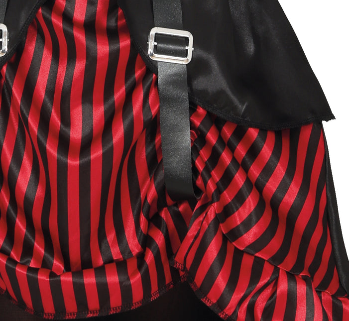 Vestido Halloween Rojo Negro Niña Gótico