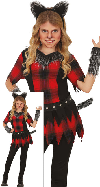 Disfraz Halloween Niña Hombre Lobo