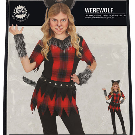 Disfraz Halloween Niña Hombre Lobo