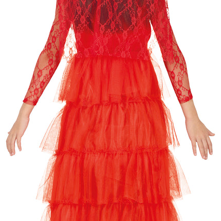 Vestido Halloween Rojo Niña