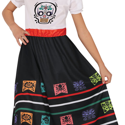 Dia De Los Muertos Vestido Niña Calavera