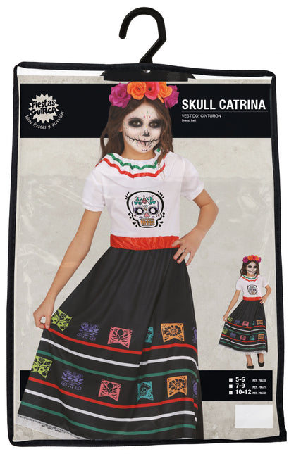 Dia De Los Muertos Vestido Niña Calavera