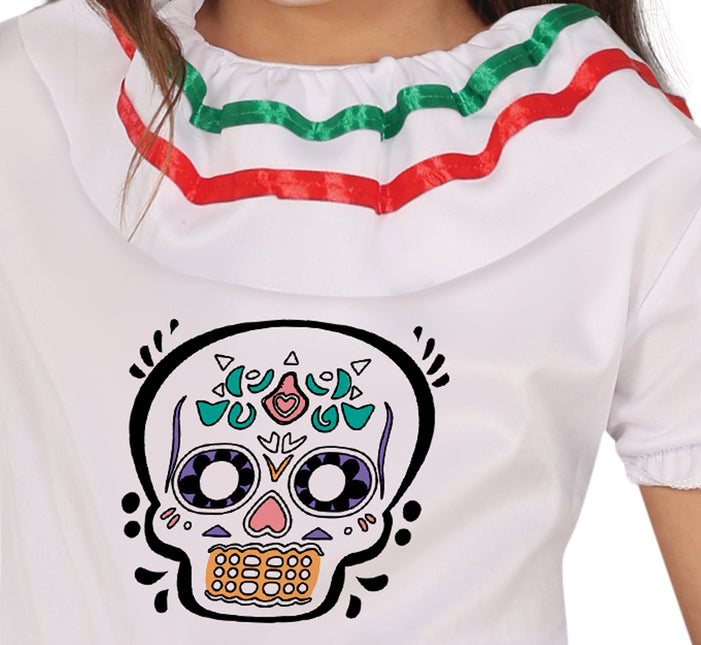 Dia De Los Muertos Vestido Niña Calavera