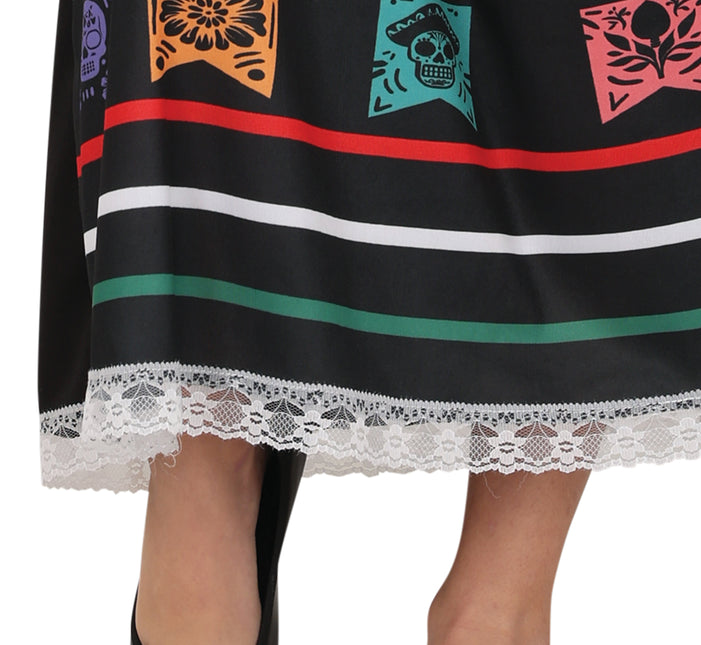 Dia De Los Muertos Vestido Niña Calavera