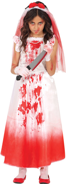 Vestido Halloween Niña Con Sangre
