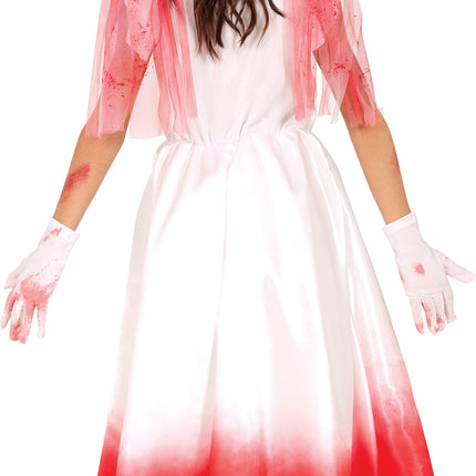 Vestido Halloween Niña Con Sangre