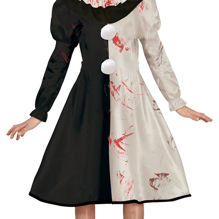 Vestido Halloween Niña Payaso Horrible