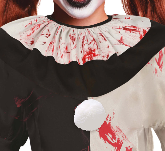 Vestido Halloween Niña Payaso Horrible