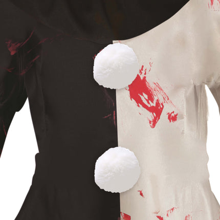 Vestido Halloween Niña Payaso Horrible