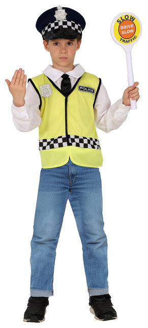 Traje de policía para niño 3 piezas